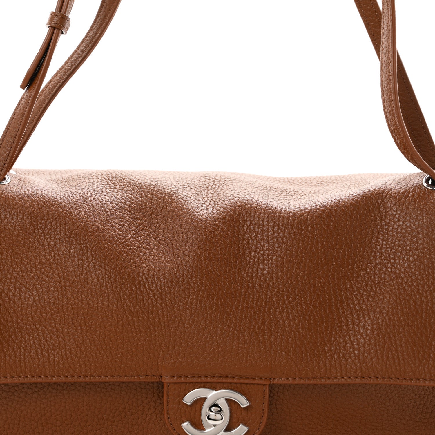 Chanel Grained Calfskin Small Souplissimo Maxi Flap Camel 8 of 11