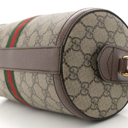 Gucci GG Supreme Monogram Web Small Ophidia Boston Bag Beige New Acero 10 of 11