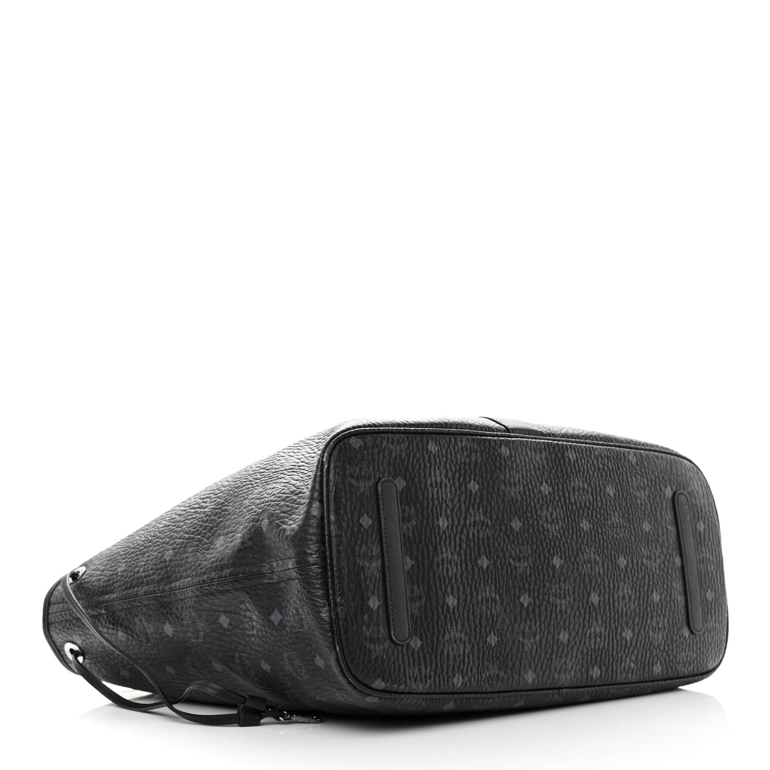MCM Visetos Large Liz Reversible Shopper Tote Black 7 of 21