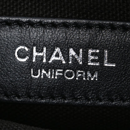 Chanel Lambskin Quilted Uniform Crossbody Bag Black 6 of 10
