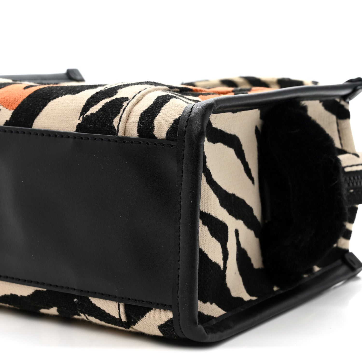 Marc Jacobs Cotton Canvas Zebra Tiger Print Mini The Traveler Tote Bag 10 of 16