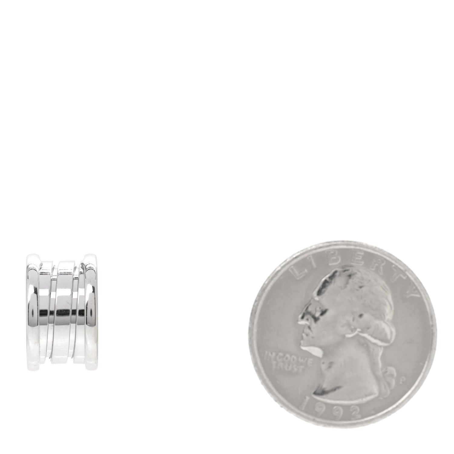 Bulgari 18K White Gold B.Zero1 Pendant 2 of 6