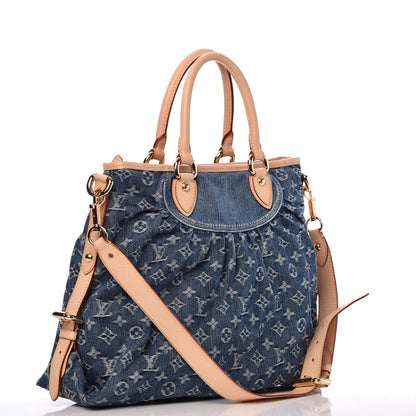 Louis Vuitton Denim Neo Cabby GM Blue 4 of 8
