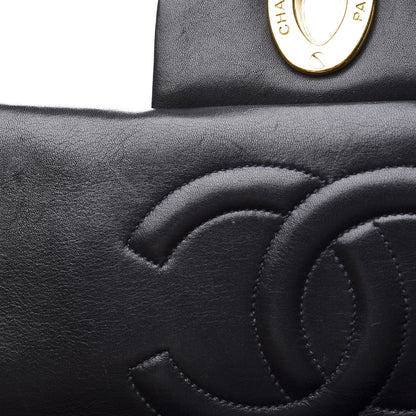 Chanel Lambskin Quilted XL Jumbo Single Flap Black 9 of 13
