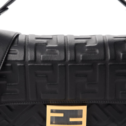 Fendi Nappa FF 1974 Embossed Baguette Black 10 of 10