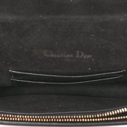 Christian Dior Crinkled Lambskin Saddle Belt Black 5 of 10