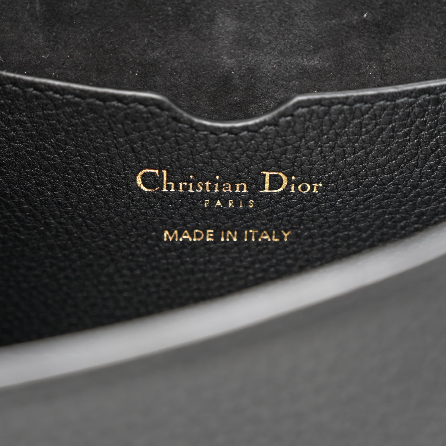 Christian Dior Grained Calfskin Medium Bobby Flap Black 6 of 10