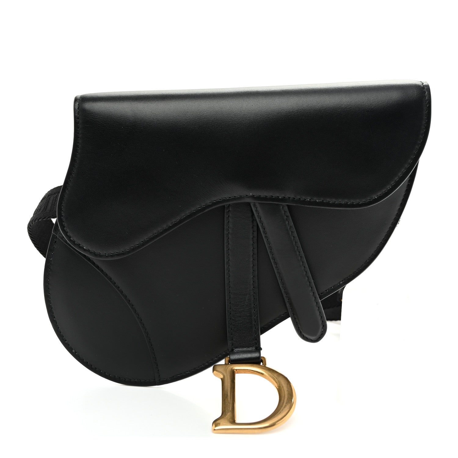 Christian Dior Calfskin Saddle Belt Bag Black 1 of 9