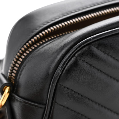 Gucci Calfskin Matelasse Small GG Marmont Chain Shoulder Bag Black 12 of 12