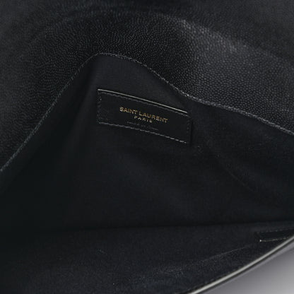 Saint Laurent Grain De Poudre Uptown Pouch Black 5 of 8