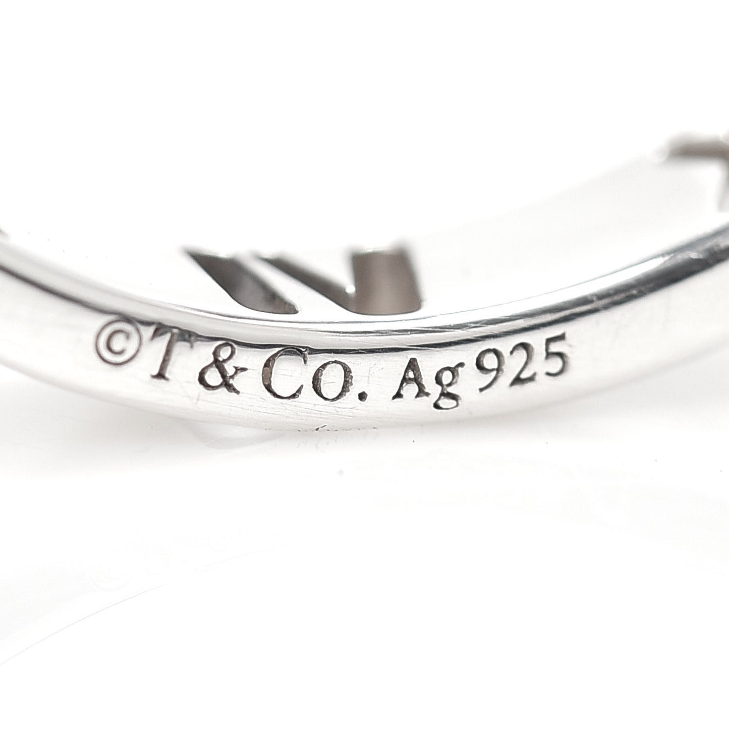 Sterling Silver Narrow Atlas Pierced Ring 58 8.25