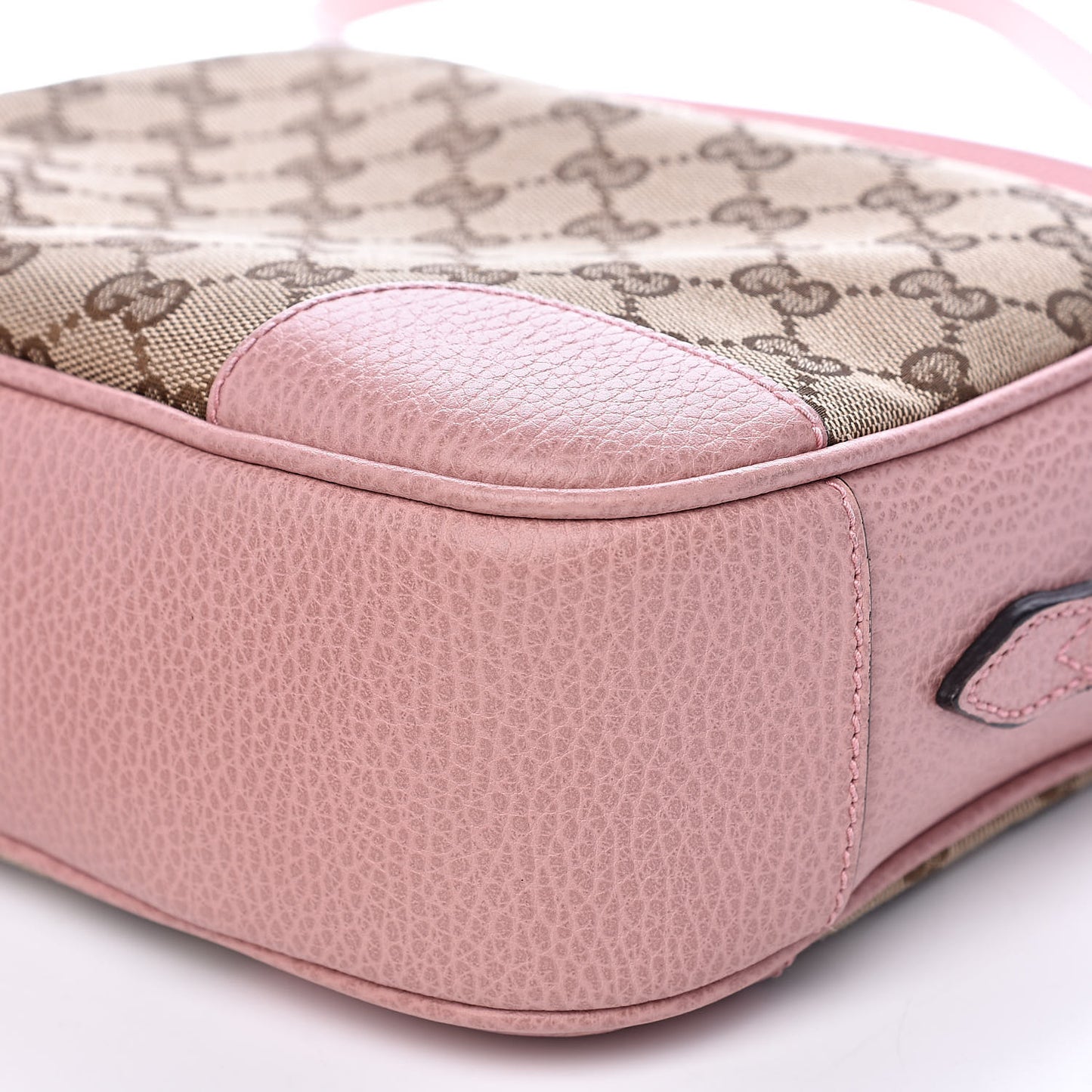 Monogram Mini Bree Messenger Bag Beige Soft Pink