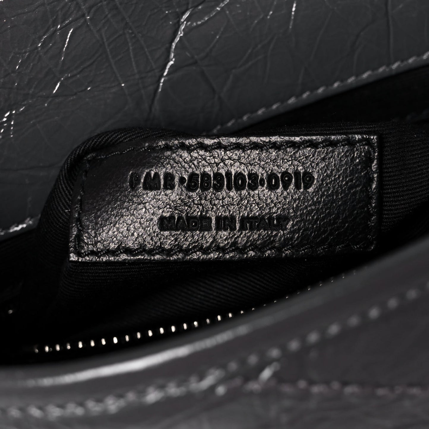 Crinkled Calfskin Matelasse Monogram Niki Chain Wallet Fog