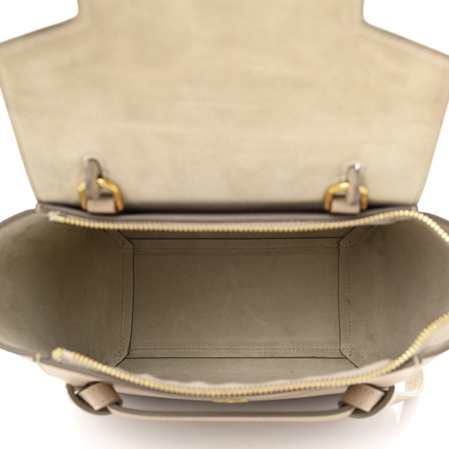 Grained Calfskin Nano Belt Bag Light Taupe