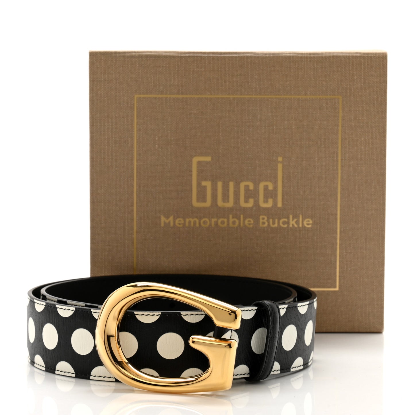 Textured Dollar Calfskin Criss-Cross Double G Memorable Buckle 40mm Belt 85 34 Black