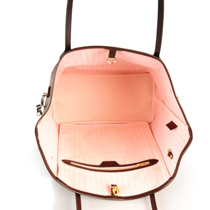 Louis Vuitton Damier Ebene Neo Neverfull MM Rose Ballerine 5 of 8