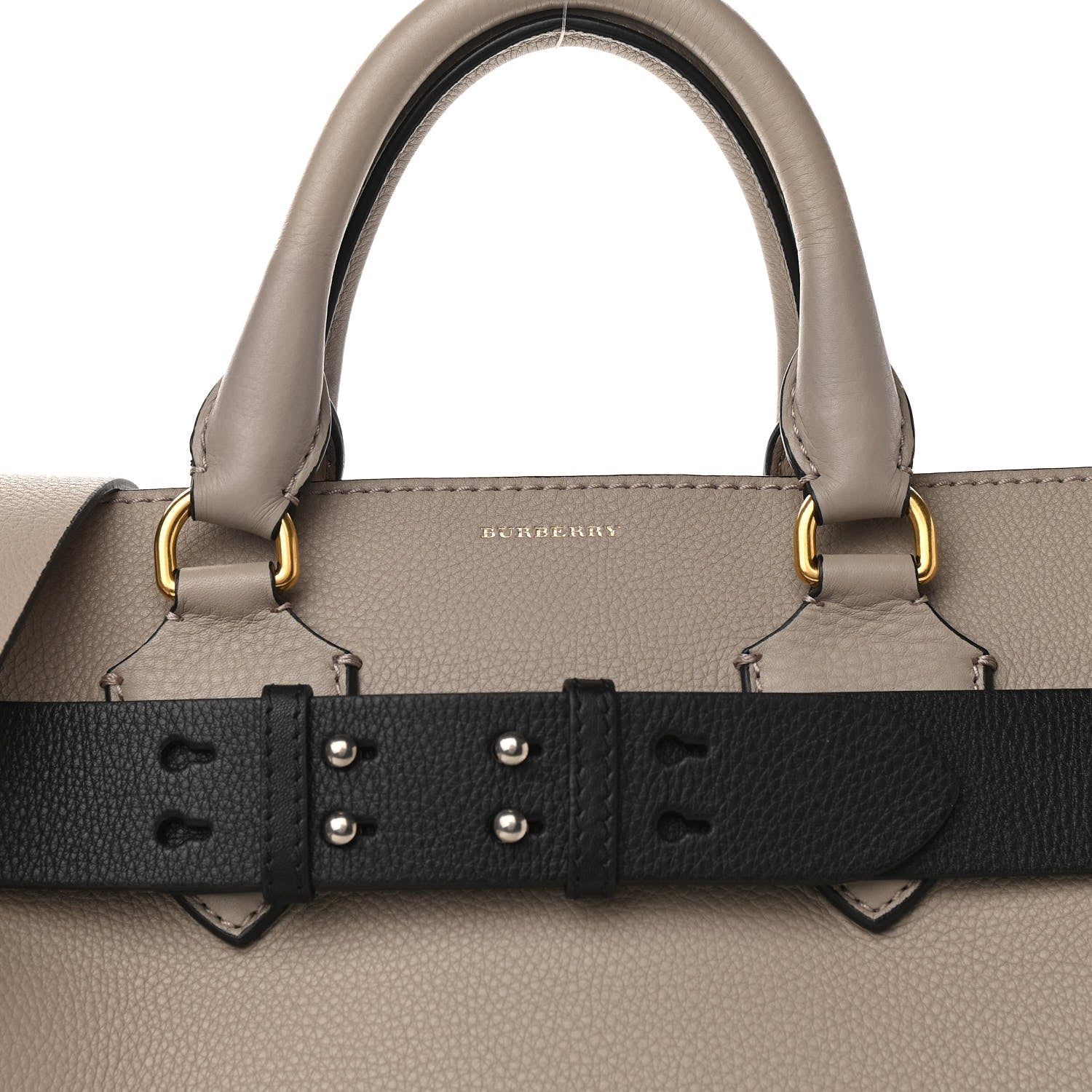 Burberry Soft Grain Calfskin Medium Belt Bag Mineral Grey Black 6 of 8