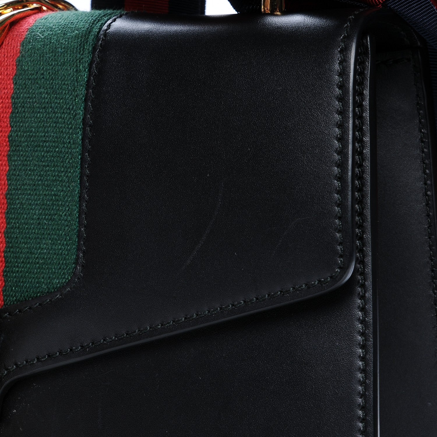 Gucci Calfskin Small Sylvie Shoulder Bag Black 10 of 10