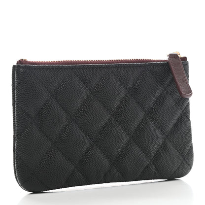 Chanel Caviar Quilted Small Cosmetic Case Black 3 of 7