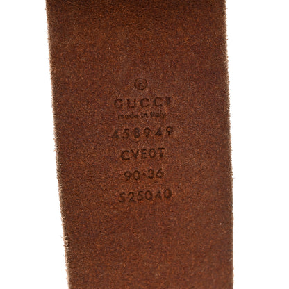 Gucci Faded Calfskin Snake Double G 40mm Belt 90 36 Cuir 3 of 5