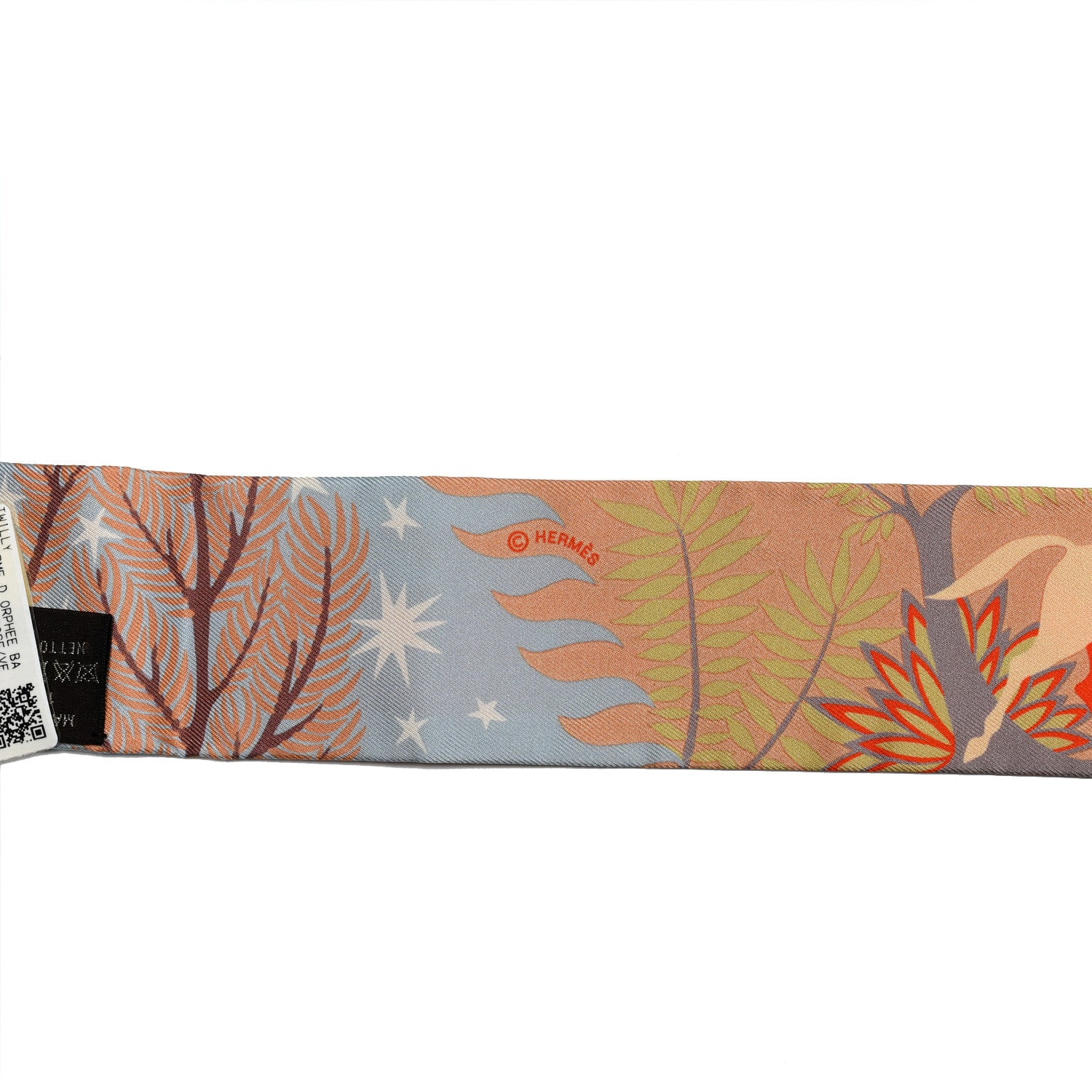 Hermes Silk Le Charme D Orphee Twilly Ciel Beige Rose 2 of 4