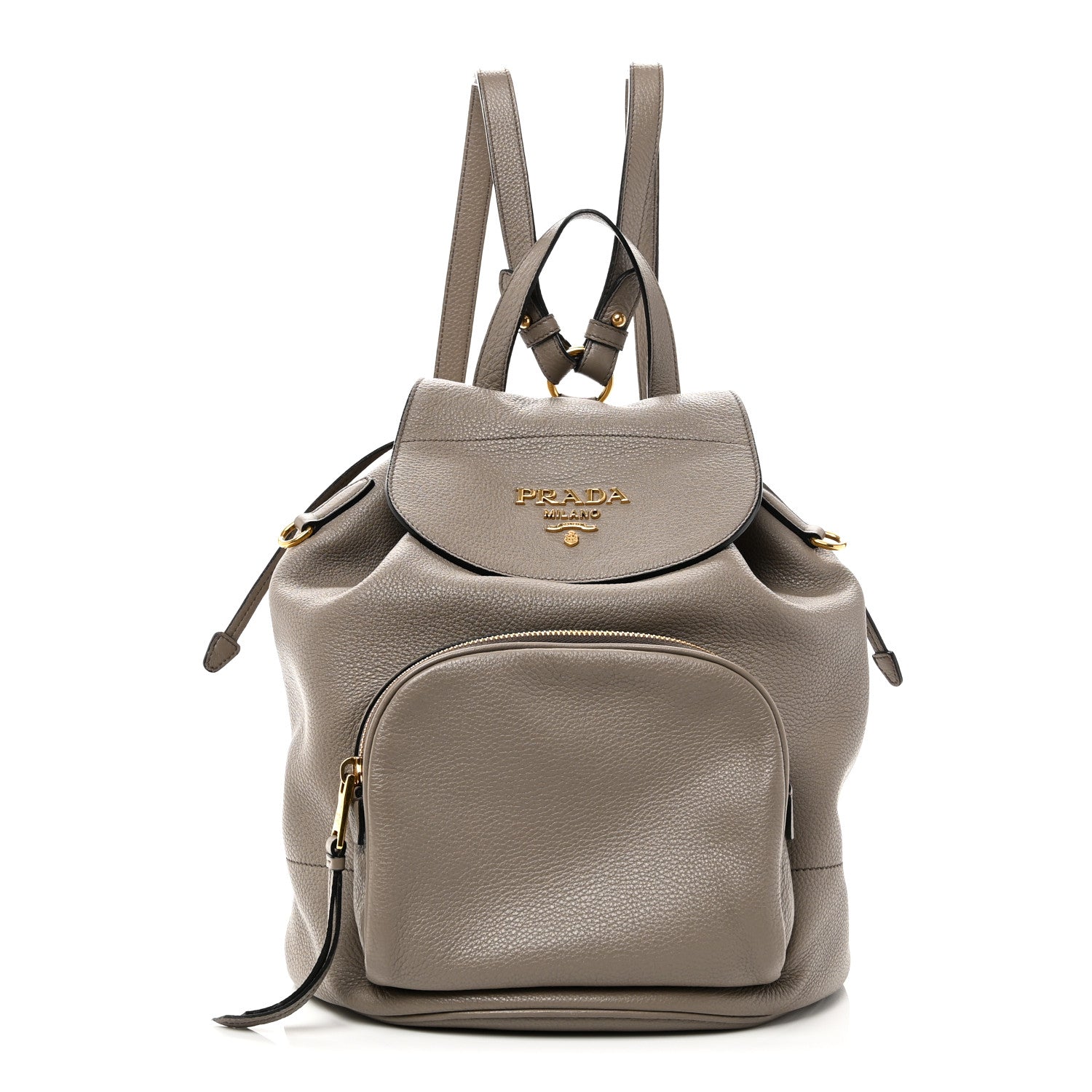 Prada Vitello Daino Backpack Argilla 1 of 9