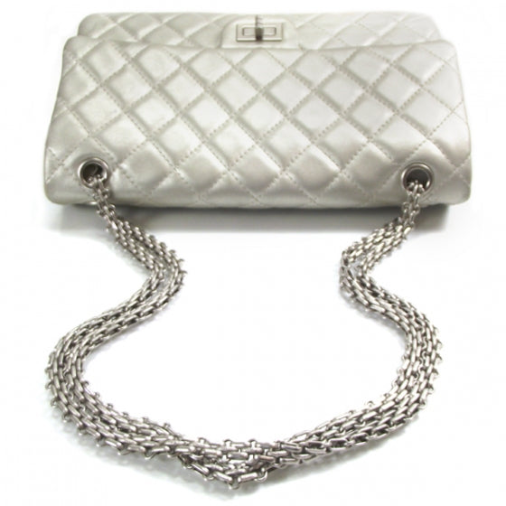 Chanel Lambskin 2.55 Reissue 226 Flap Silver 6 of 11