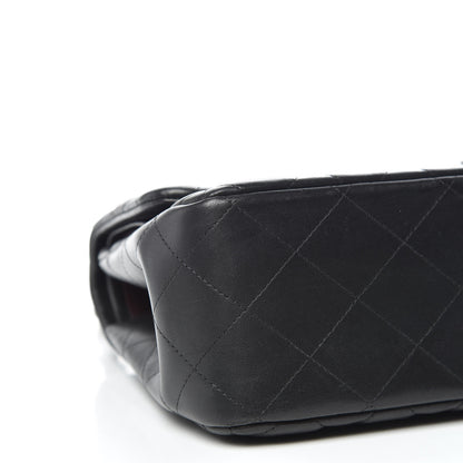 Chanel Lambskin Quilted Jumbo Double Flap Black 6 of 11