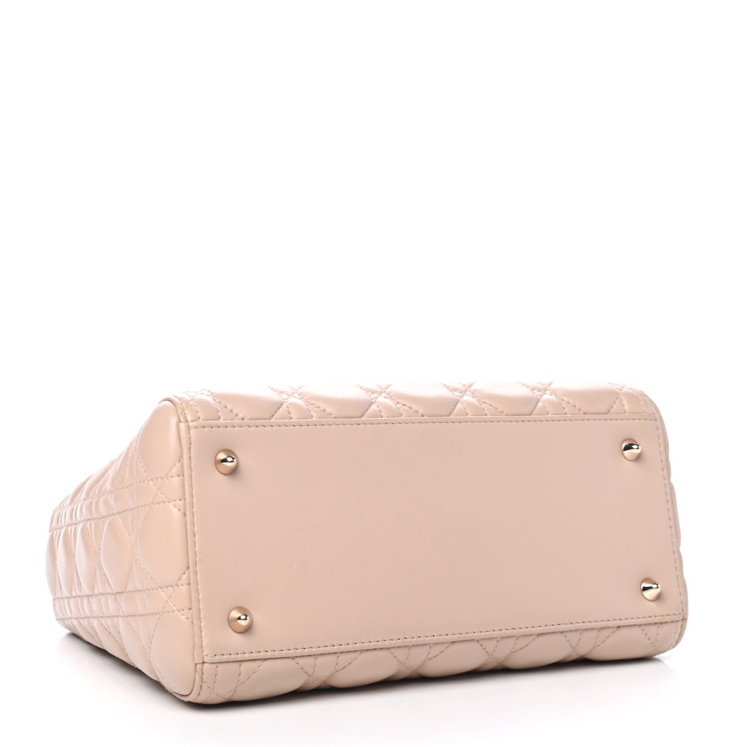 Christian Dior Lambskin Cannage Medium Lady Dior Rose Poudre 3 of 4