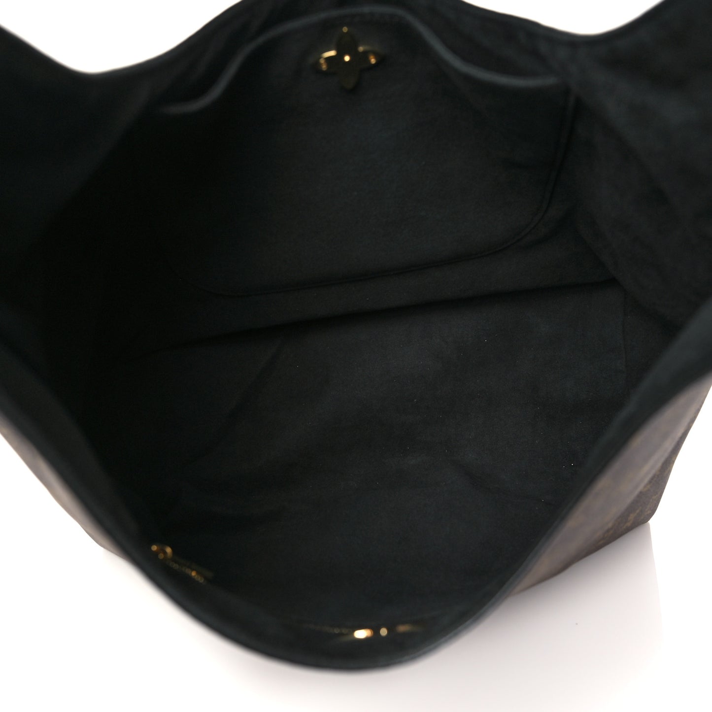 Monogram Flower Hobo Black