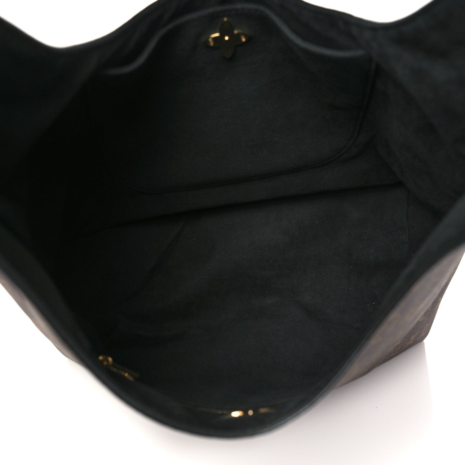 Louis Vuitton Monogram Flower Hobo Black 5 of 9