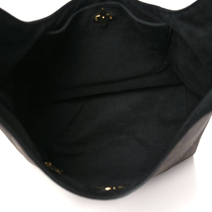 Louis Vuitton Monogram Flower Hobo Black 5 of 9