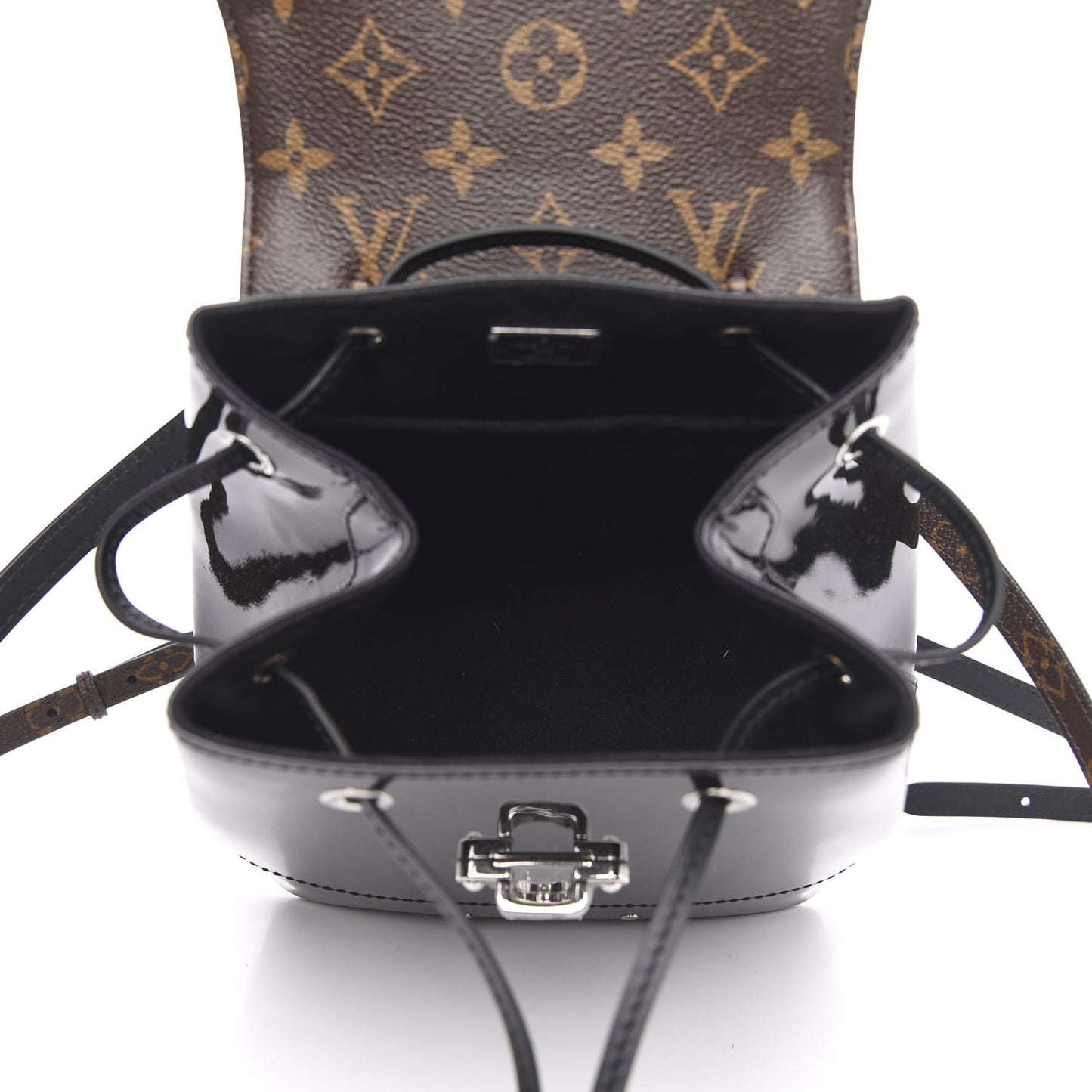 Patent Monogram Hot Springs Backpack Black