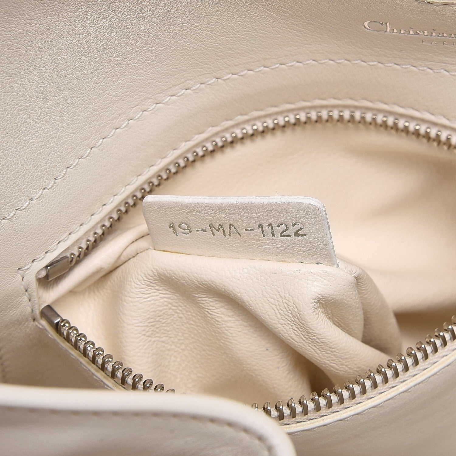 Christian Dior Calfskin Medium Bar Tote White 8 of 10