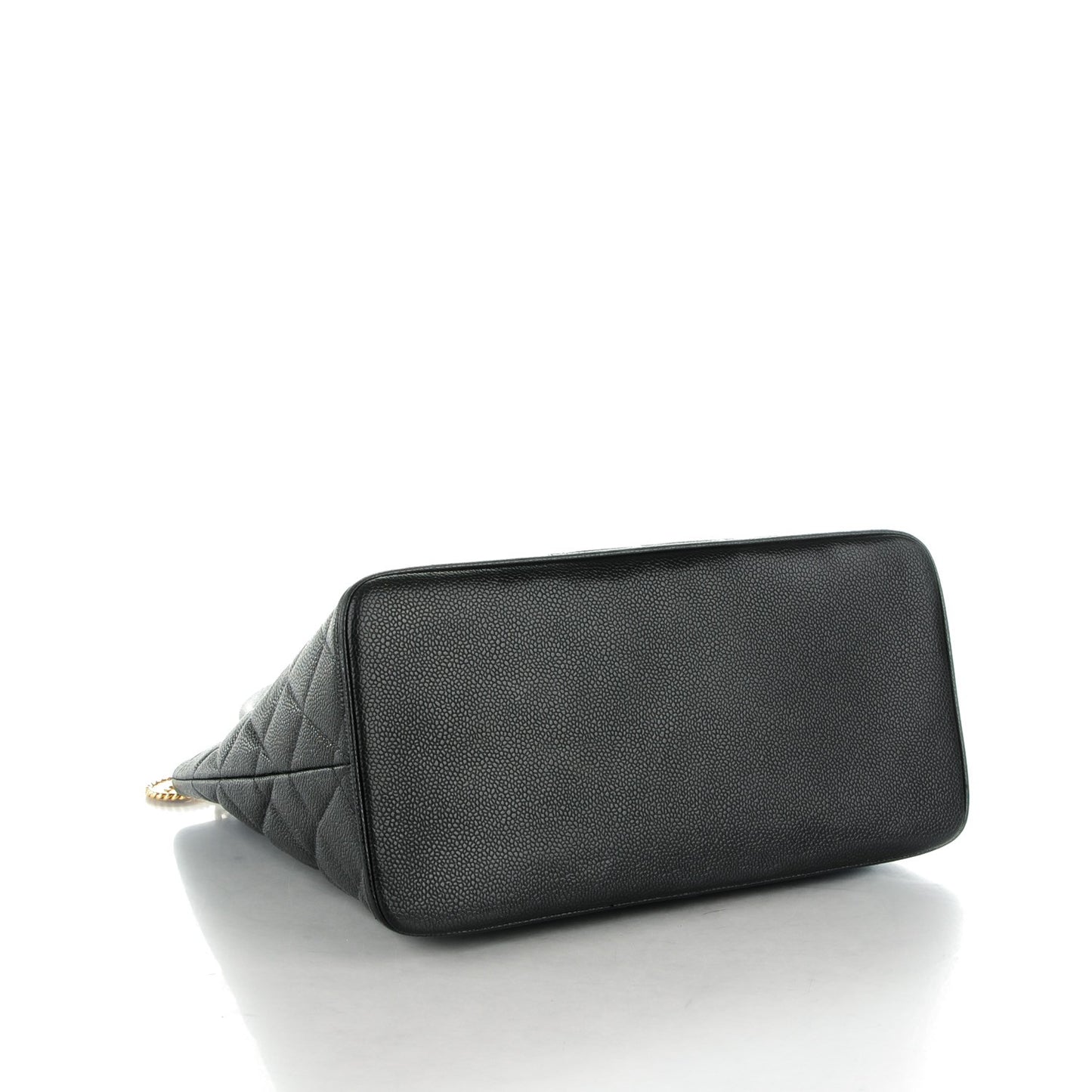 Caviar Quilted Medallion Tote Black