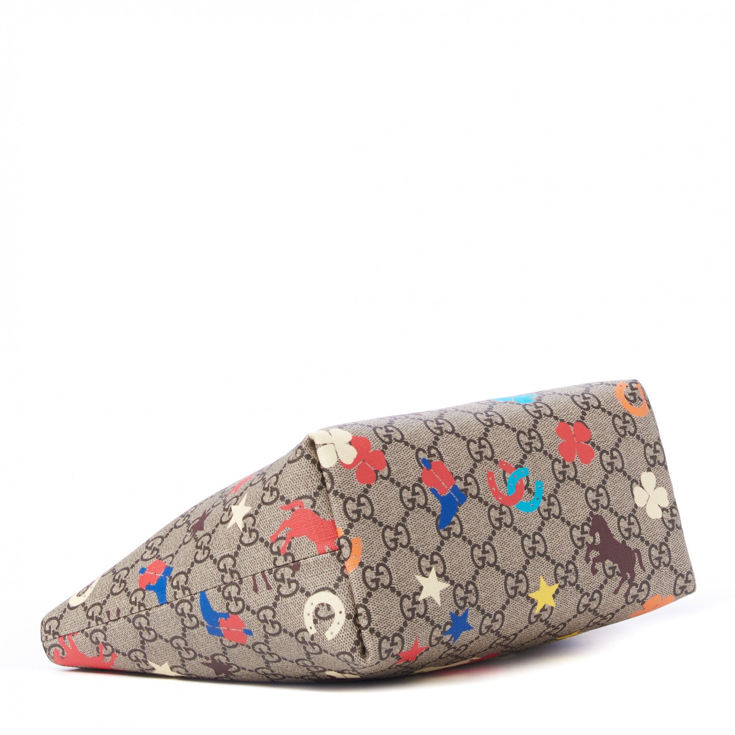 Gucci GG Supreme Monogram Ranch Childrens Tote Beige 3 of 8
