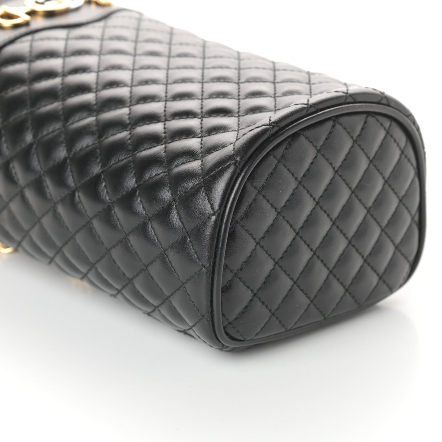 Calfskin Trapuntata Zumi Belt Bag Black