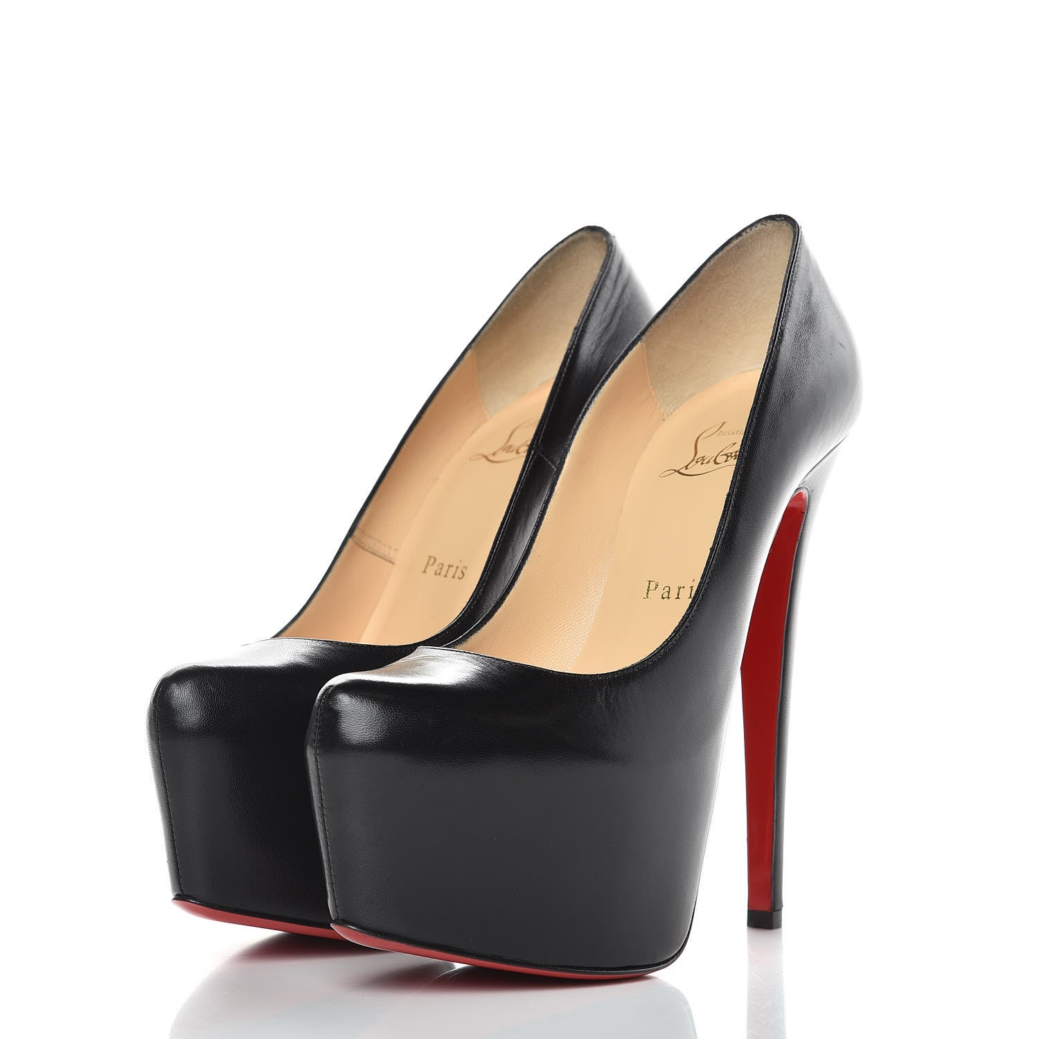 Christian Louboutin Kid Daffodile 160 Pumps 36.5 Black 3 of 8