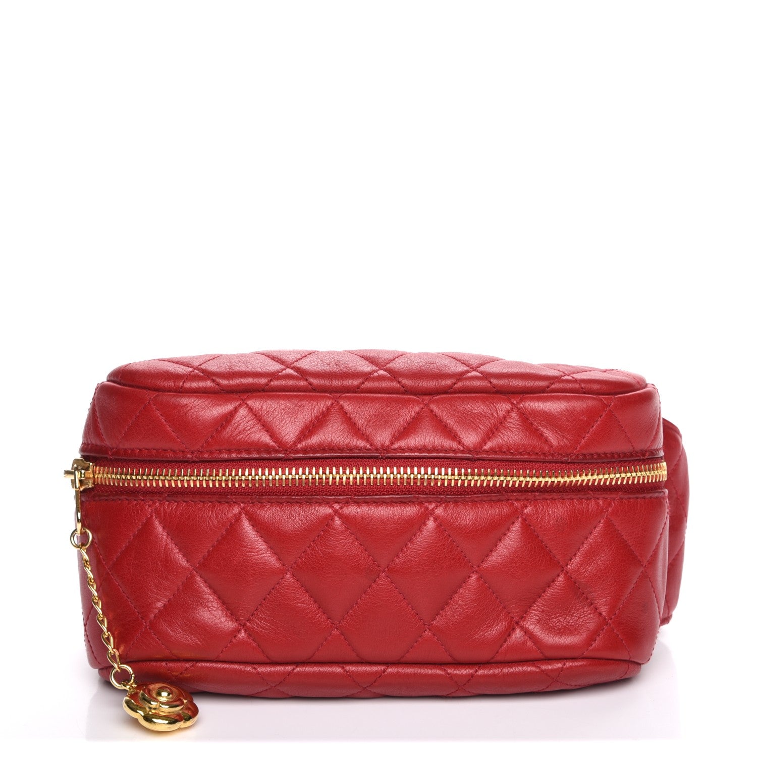 Chanel Lambskin Quilted Belt Bag Red 1 of 8