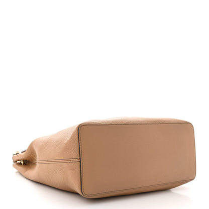 Gucci Pebbled Calfskin Large Soho Hobo Camelia 4 of 10