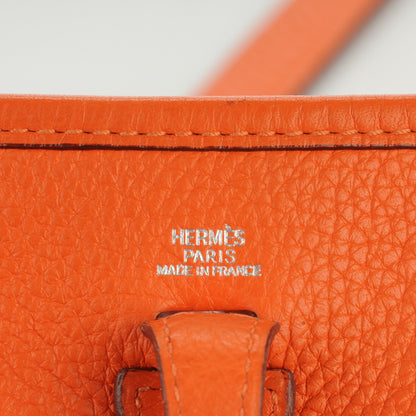 Hermes Taurillon Clemence Evelyne TPM Orange 6 of 7