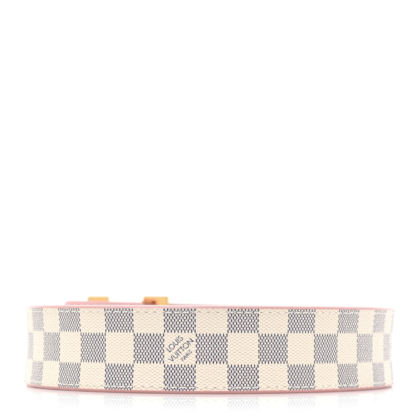 Damier Azur 30mm LV Initiales Reversible Belt 85 34 Pink
