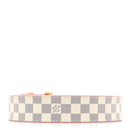 Louis Vuitton Damier Azur 30mm LV Initiales Reversible Belt 85 34 Pink 2 of 7