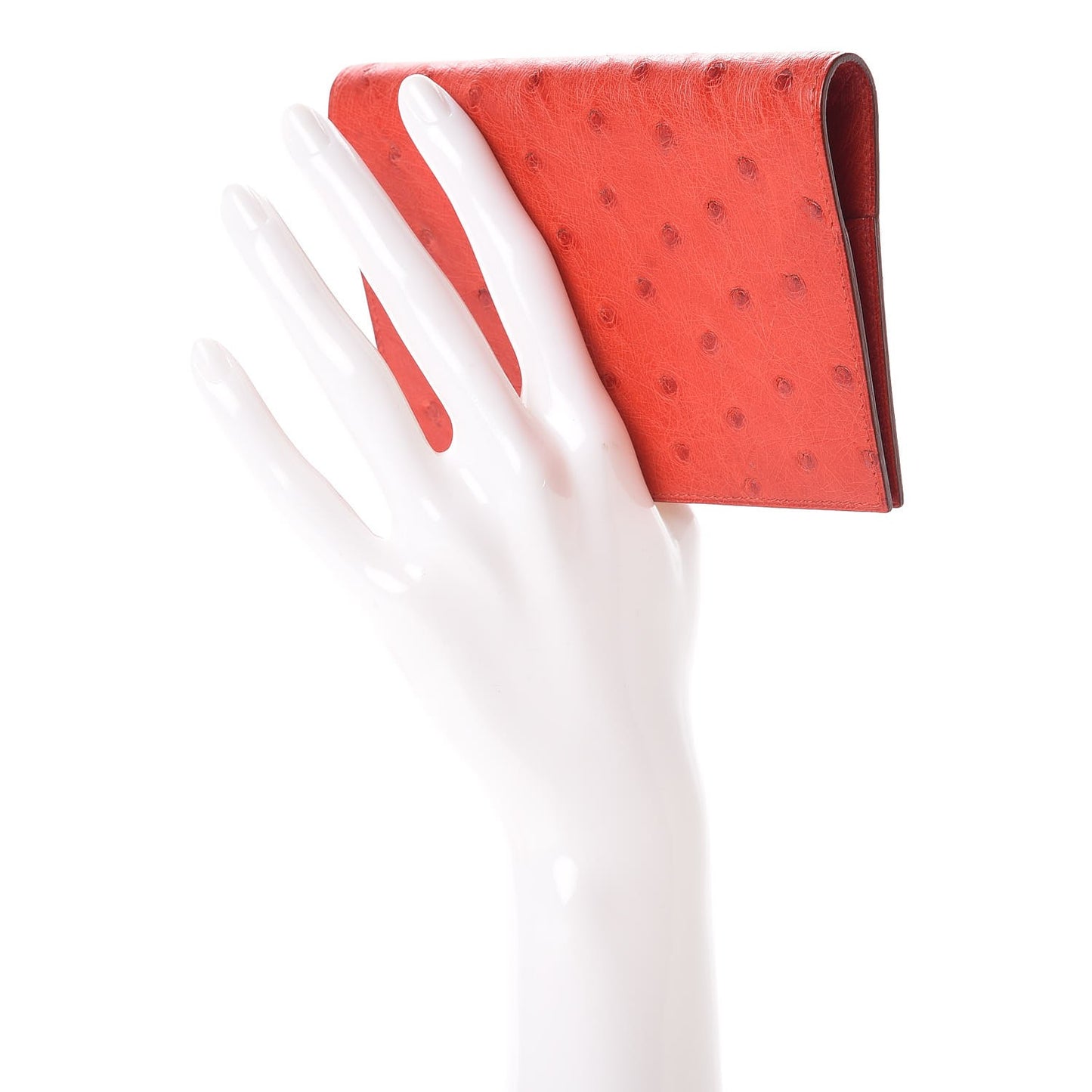 Ostrich Globe Trotter Agenda Cover PM Rouge Vif