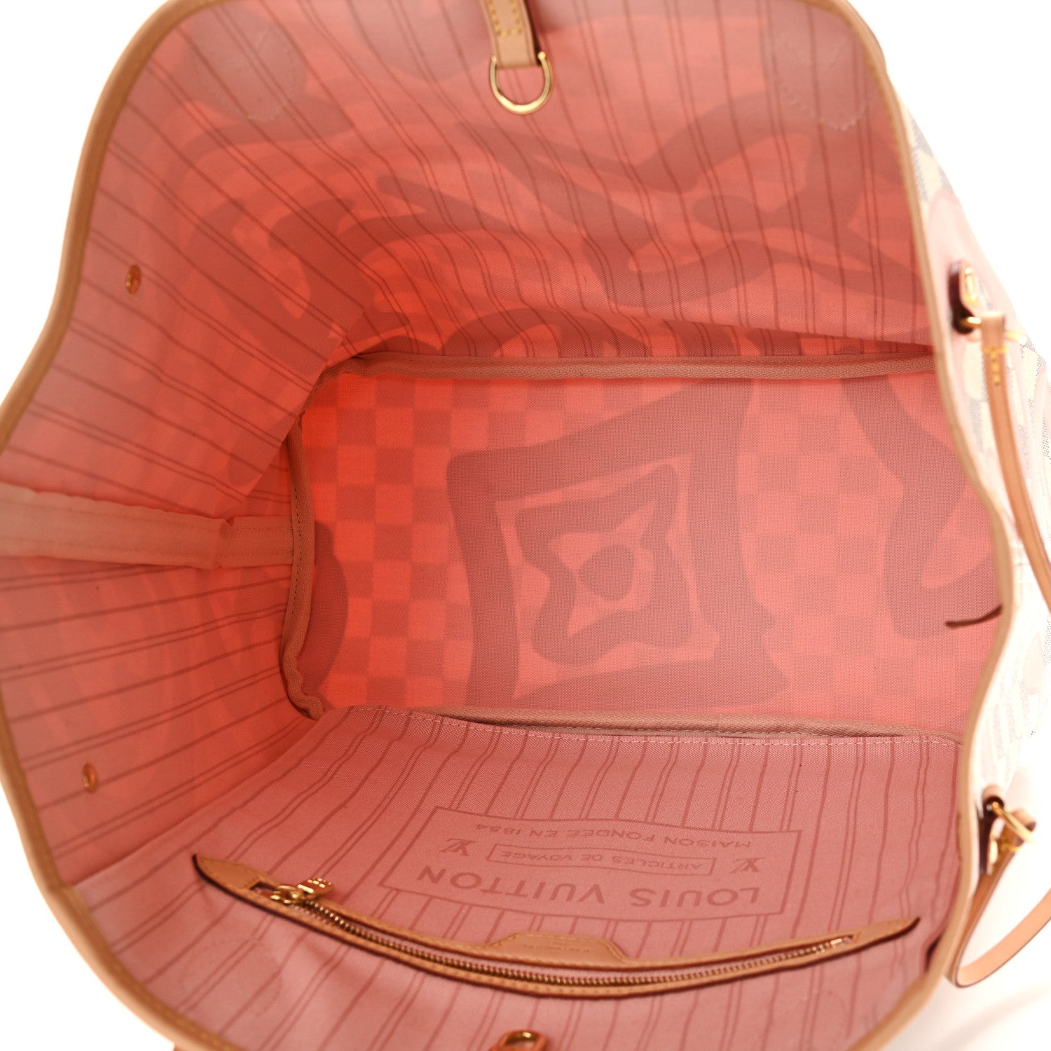 Louis Vuitton Damier Azur Tahitienne Neverfull MM 5 of 10