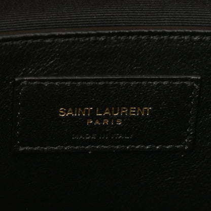 Saint Laurent Suede Matelasse Chevron Monogram Medium College Bag Cinnamon 6 of 11