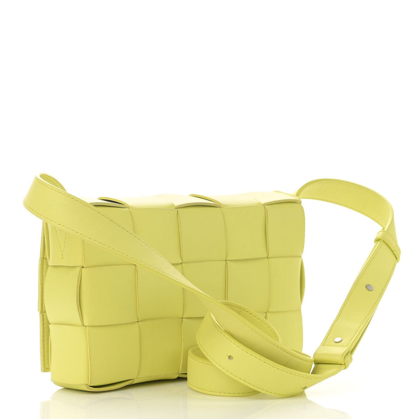 Nappa Maxi Intreccio Cassette Bag Seagrass