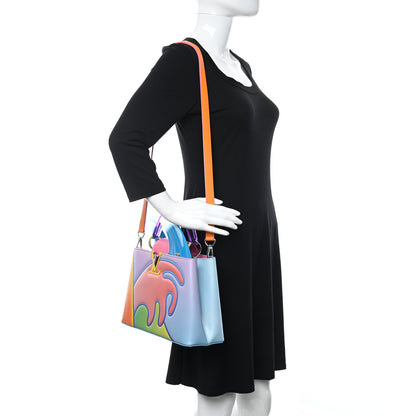 Louis Vuitton Calfskin Plexiglass ArtyCapucines PM Sam Falls Multicolor 2 of 11