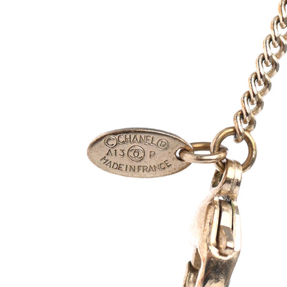 Chanel Crystal Pearl Camellia Necklace Gold 4 of 4