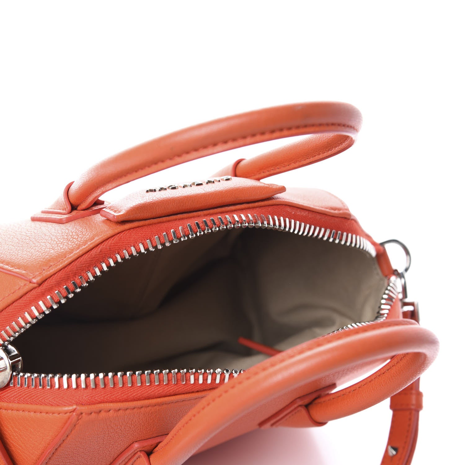 Givenchy Sugar Goatskin Mini Antigona Burnt Orange 5 of 10